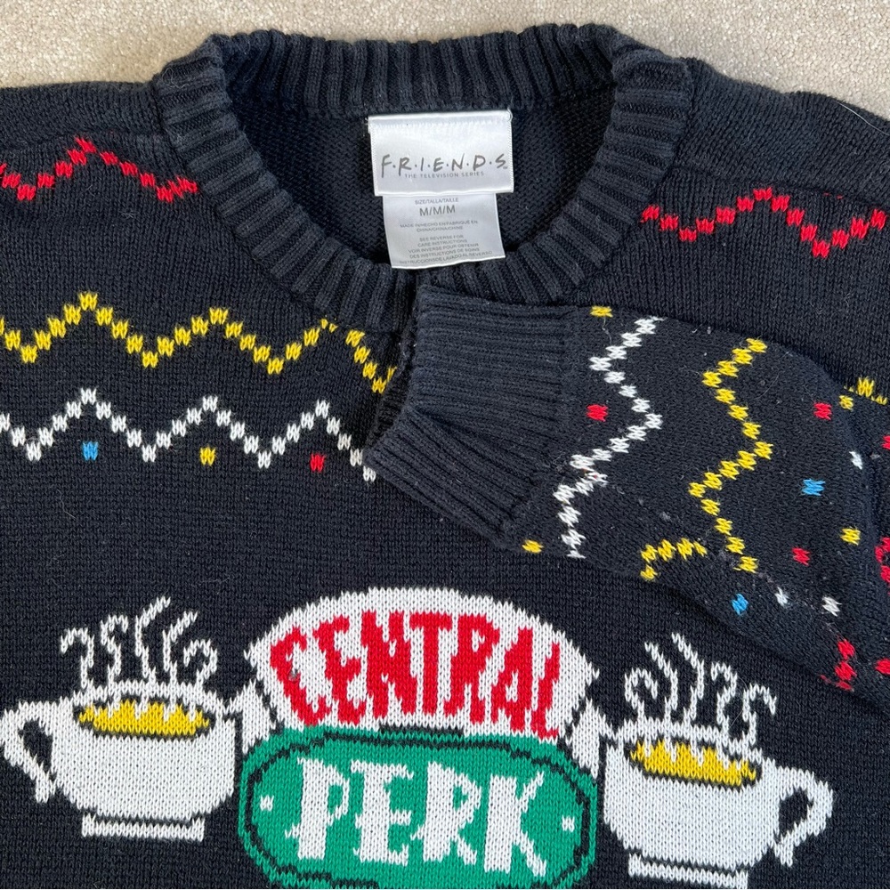 Friends Sweater‎ Central Perk Lobster Crew Winter Ugly Sweater Women's Medium